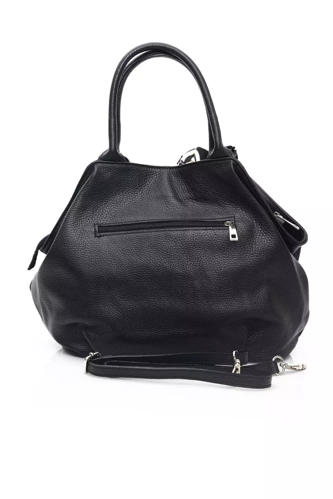 Baldinini Trend Black Leather Women Shoulder Bag