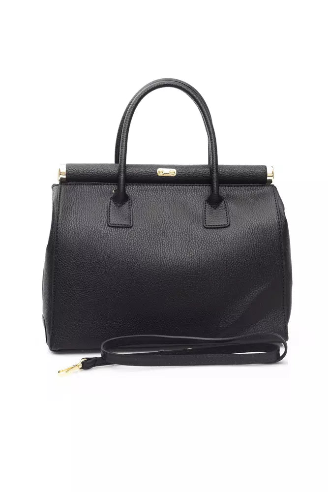 Baldinini Trend Black Leather Women Handbag