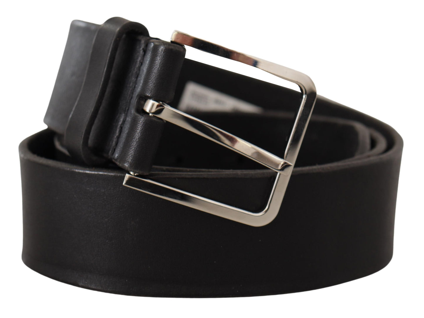 Dolce & Gabbana Elegant Black Leather Statement Belt