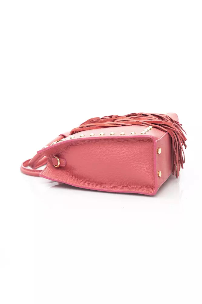 Baldinini Trend Pink Leather Women Handbag