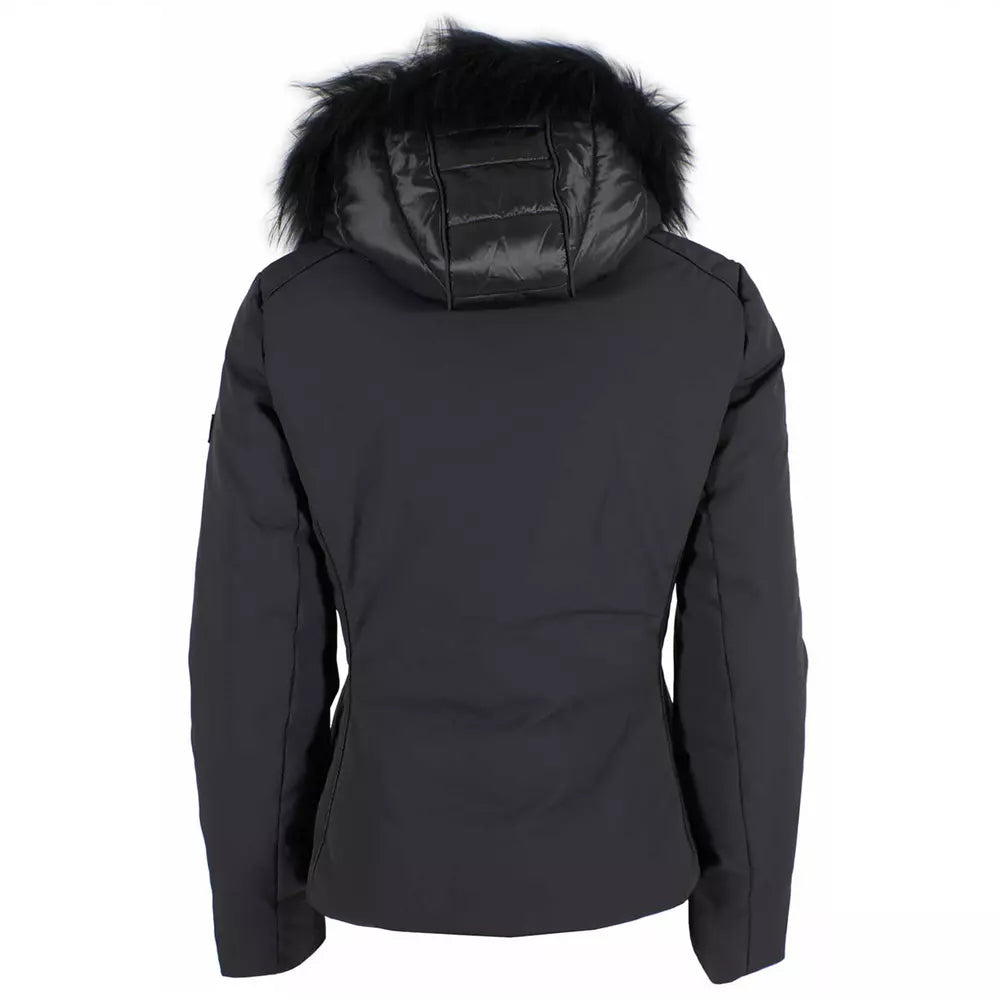 Yes Zee Elegant High-Collar Hooded Women's Jacket