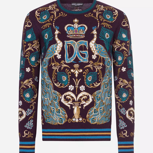 Dolce & Gabbana Elegant Cashmere Emblem Sweater