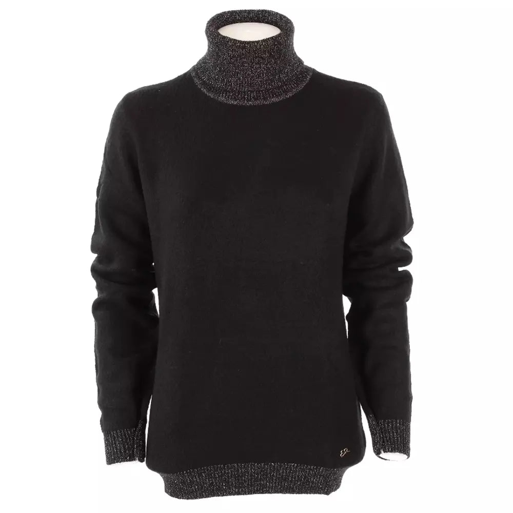 Yes Zee Chic Turtleneck Pullover with Lurex Highlights