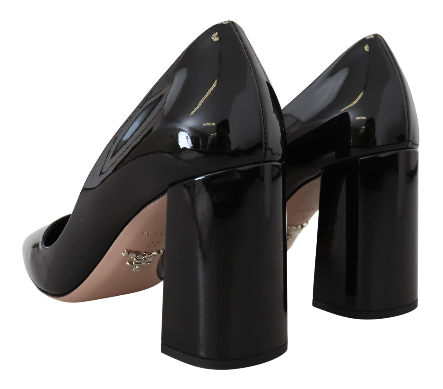 Prada Elegant Square Toe Leather Pumps