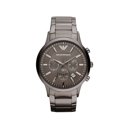 Emporio Armani Sleek Stainless Steel Chronograph Watch