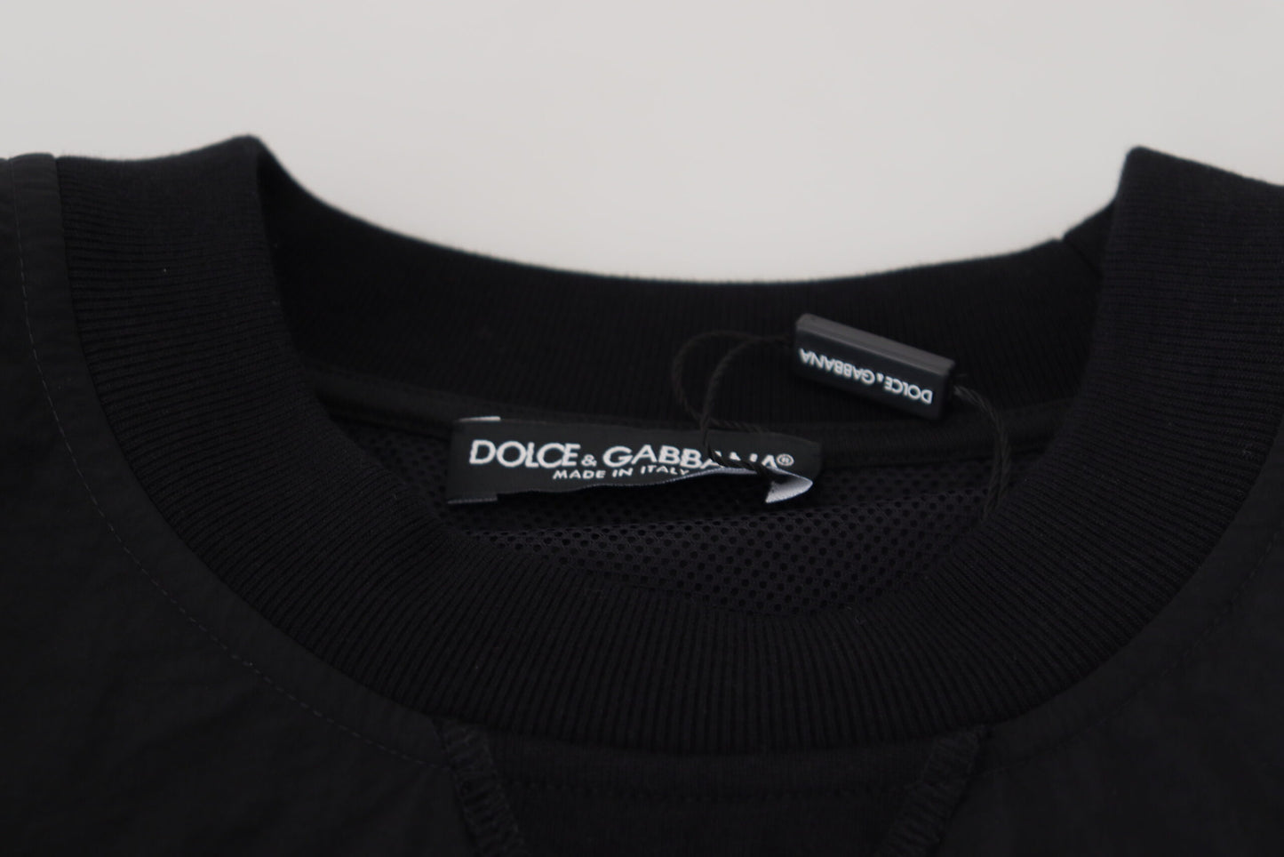 Dolce & Gabbana Elegant Black Crewneck Pullover Sweater