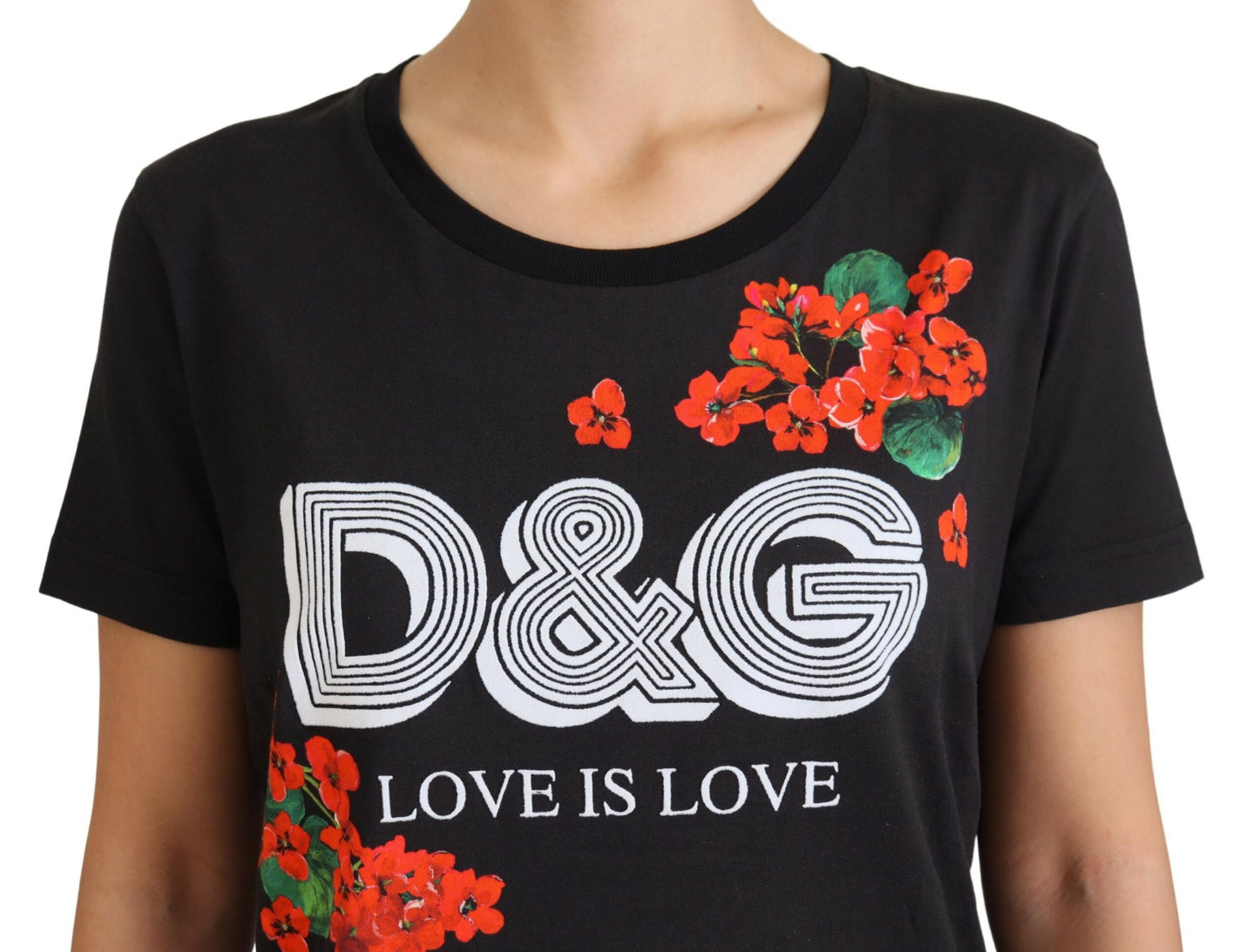 Dolce & Gabbana Elegant Floral Cotton Blouse Top