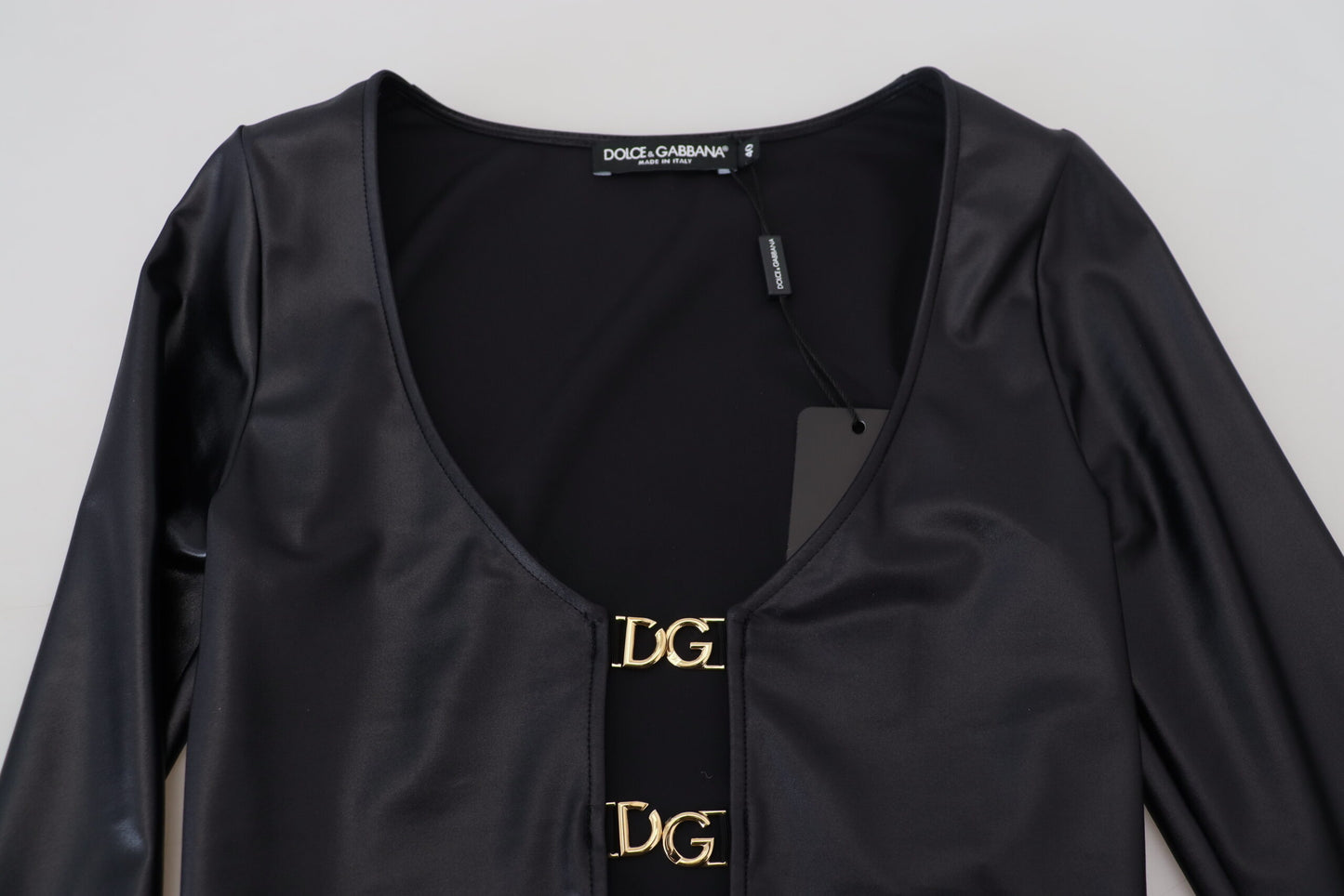 Dolce & Gabbana Elegant Black Cotton Blend Casual Top