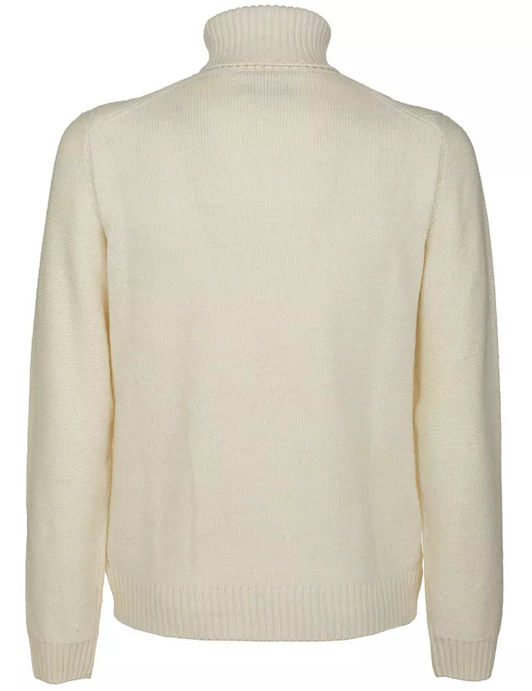 Fred Mello Diamond Embroidered Turtleneck Sweater