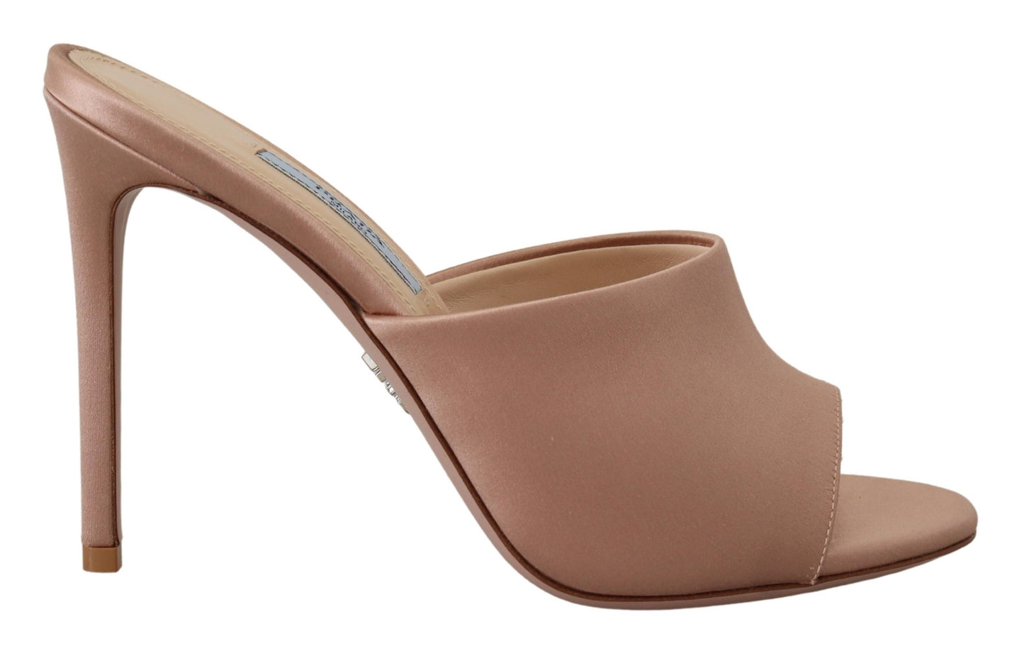 Prada Elegant Beige Leather Heels Sandals