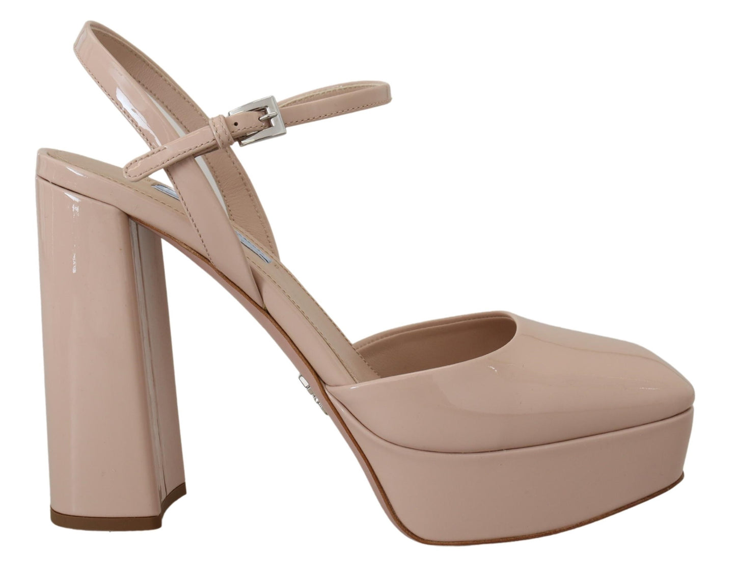 Prada Chic Beige Platform Sandal Heels