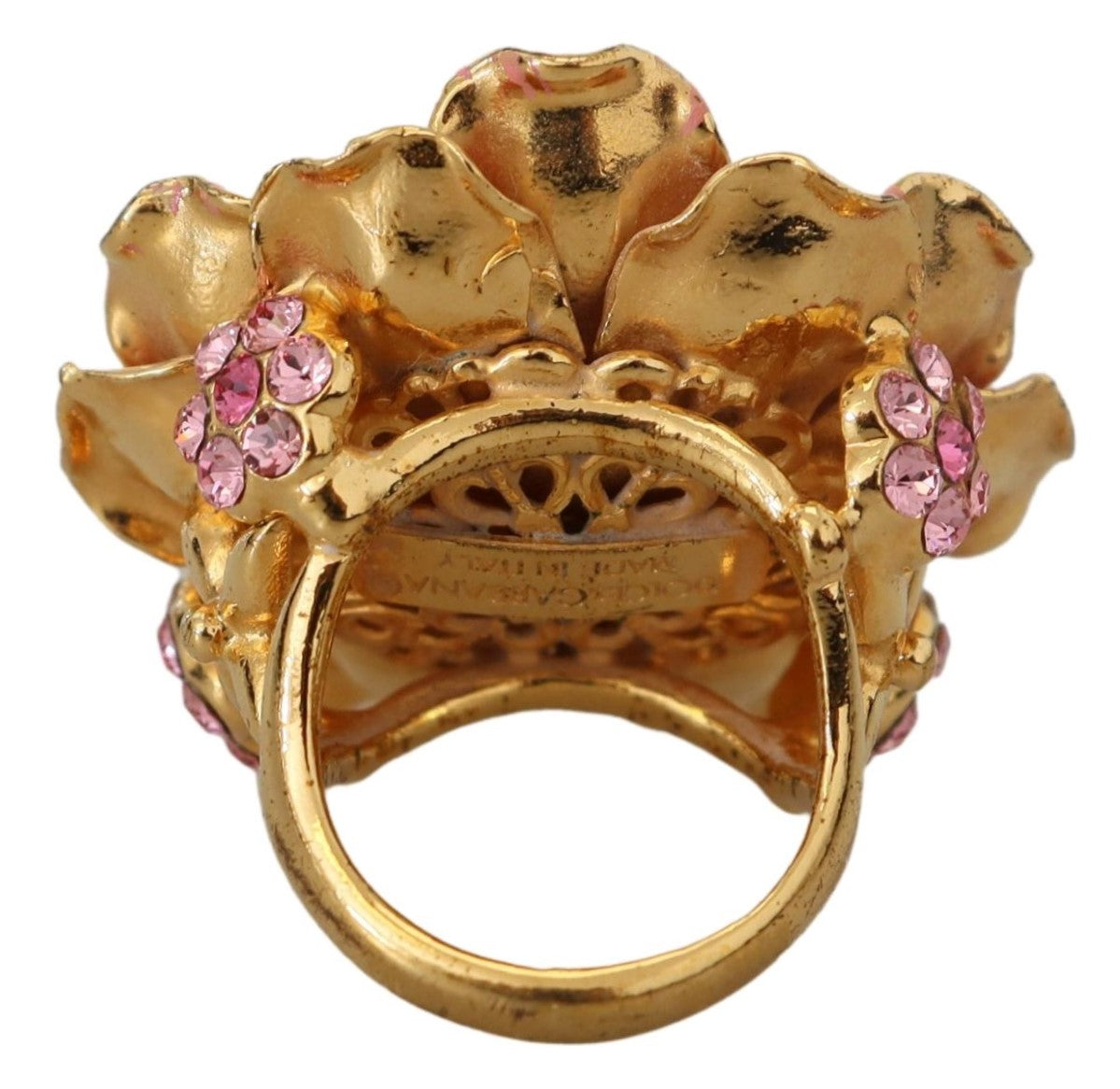 Dolce & Gabbana Elegant Multicolor Crystal Statement Ring