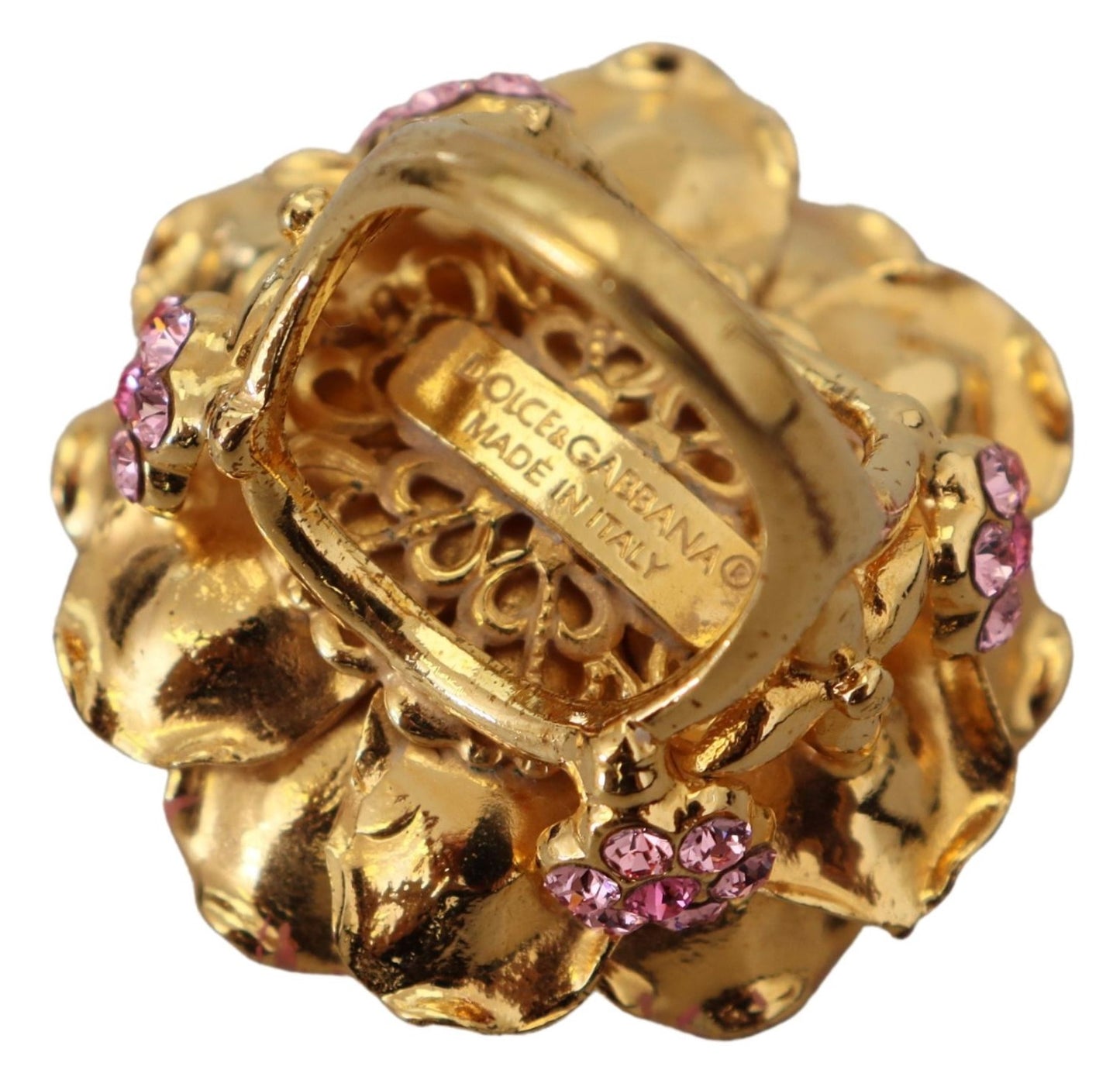 Dolce & Gabbana Elegant Multicolor Crystal Statement Ring