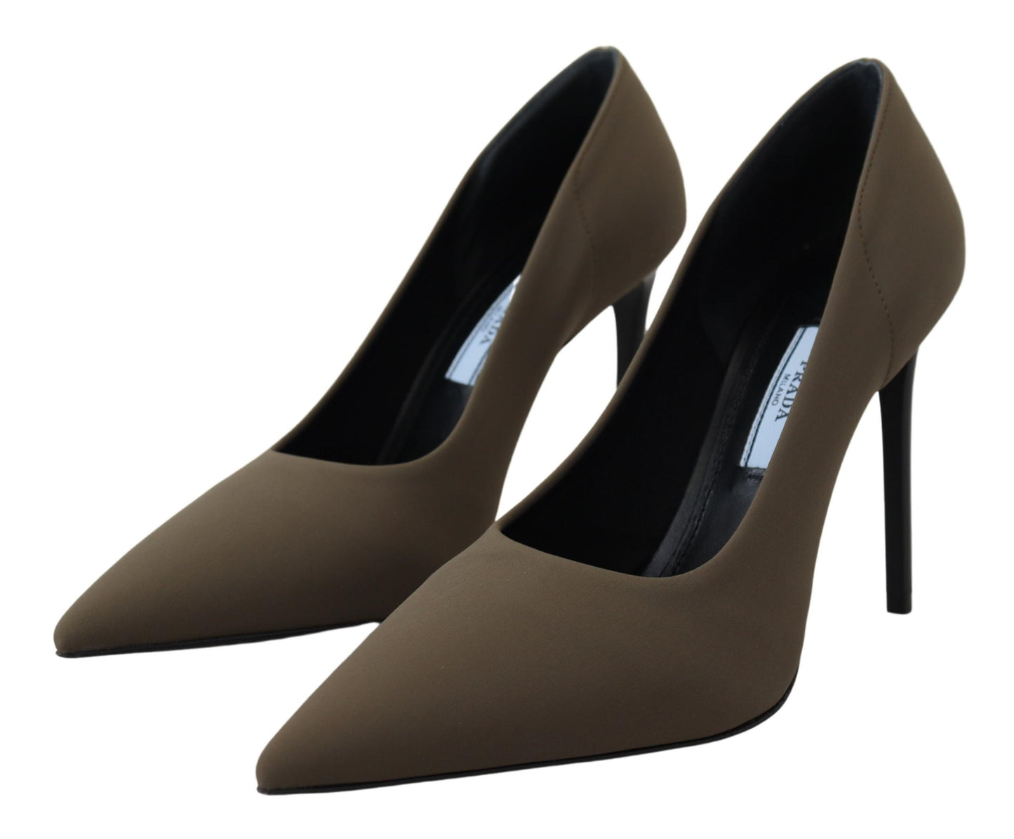 Prada Exquisite Suede Green Pumps