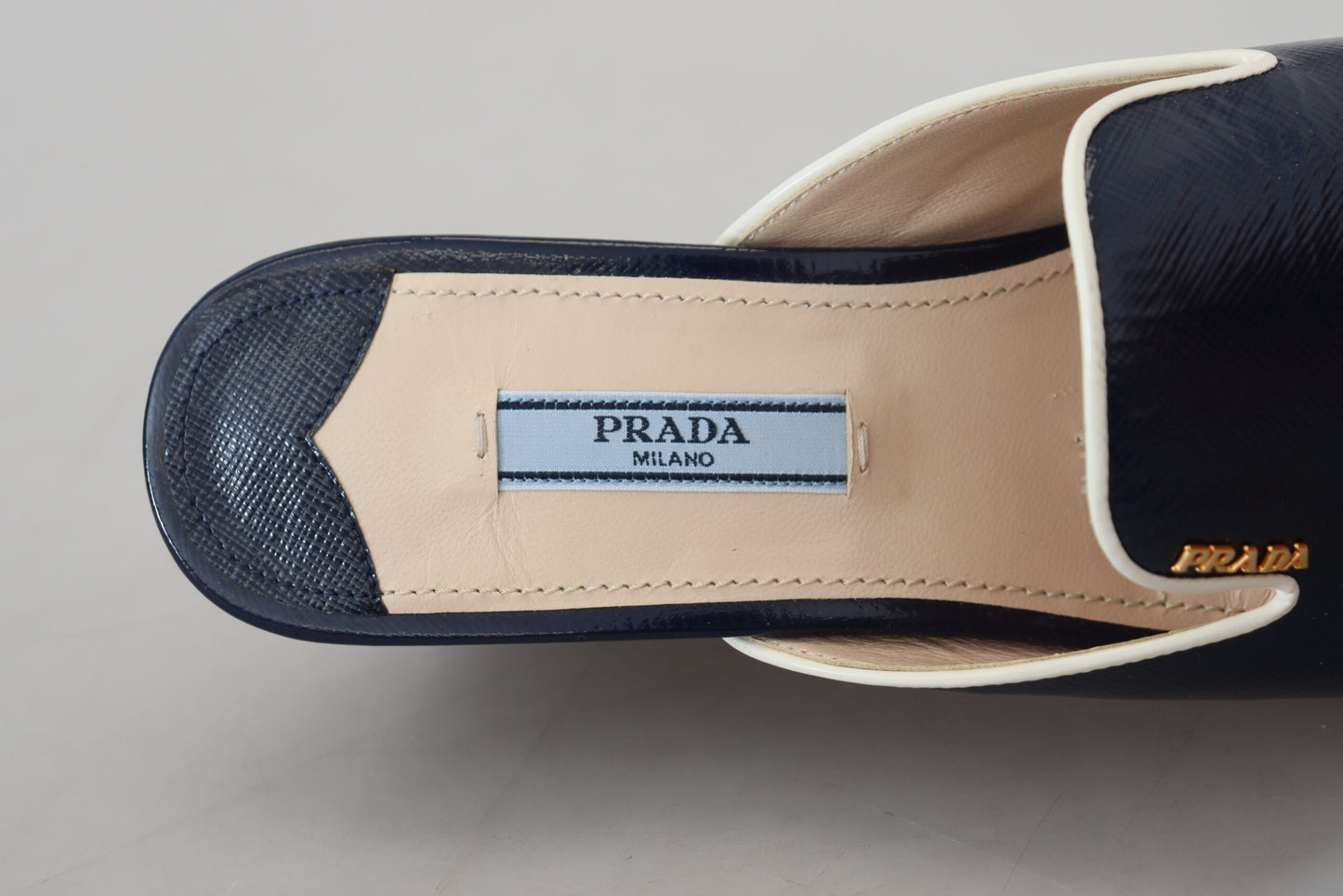 Prada Royal Blue Chic Wedge Sandals