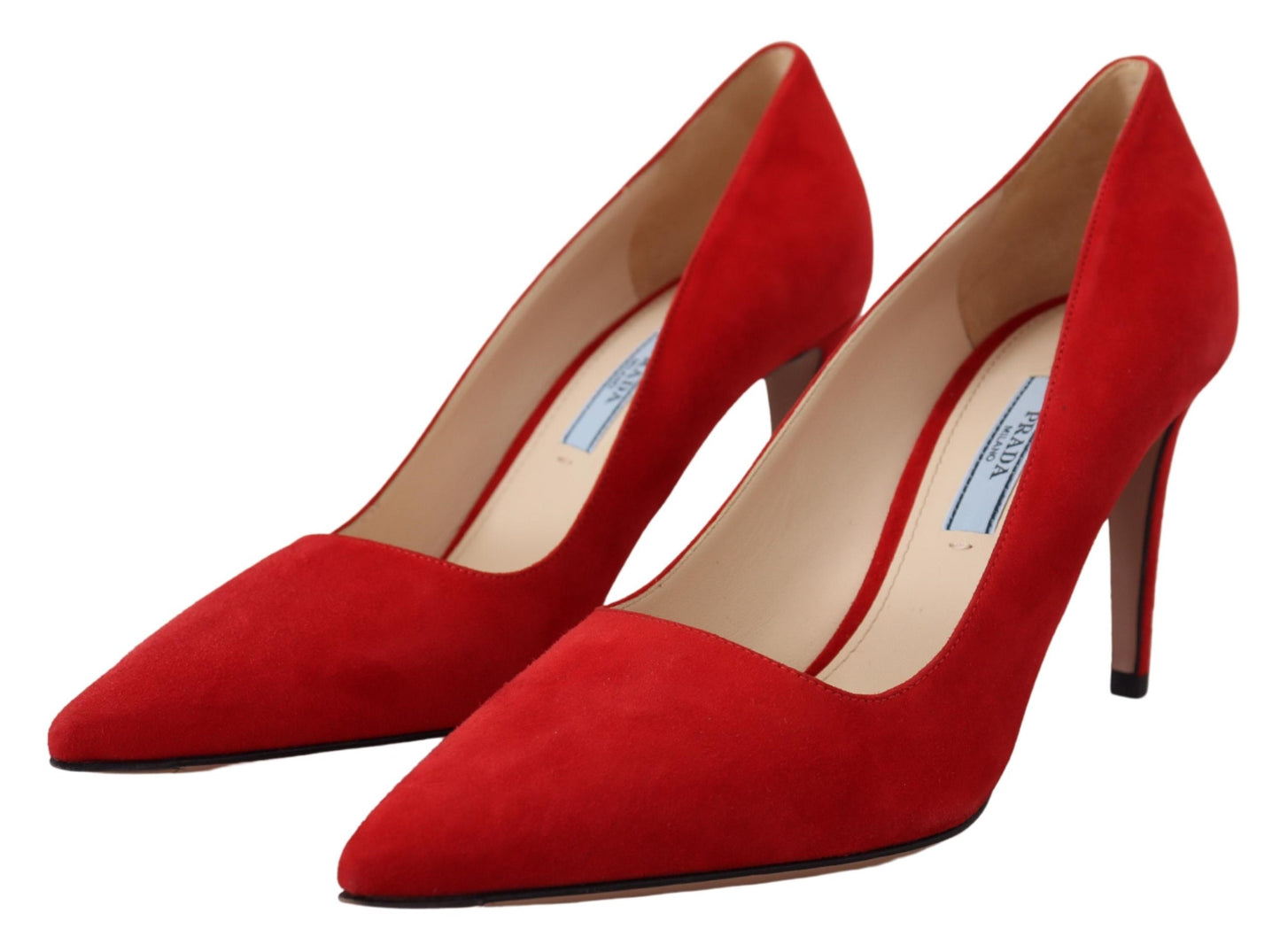 Prada Red Suede Heels - Elegance Meets Comfort