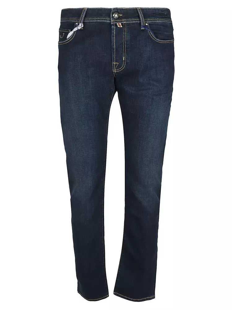 Jacob Cohen Exclusive Blue Nick Jeans with Embroidered Detail