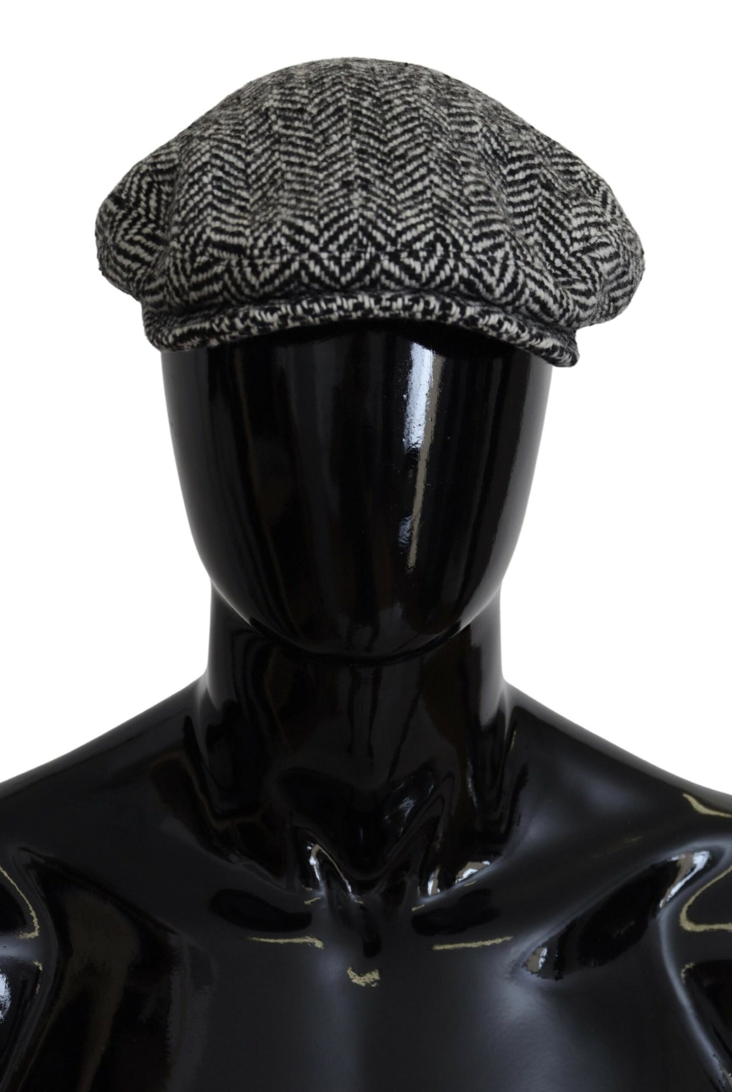 Dolce & Gabbana Elegant Herringbone Newsboy Hat