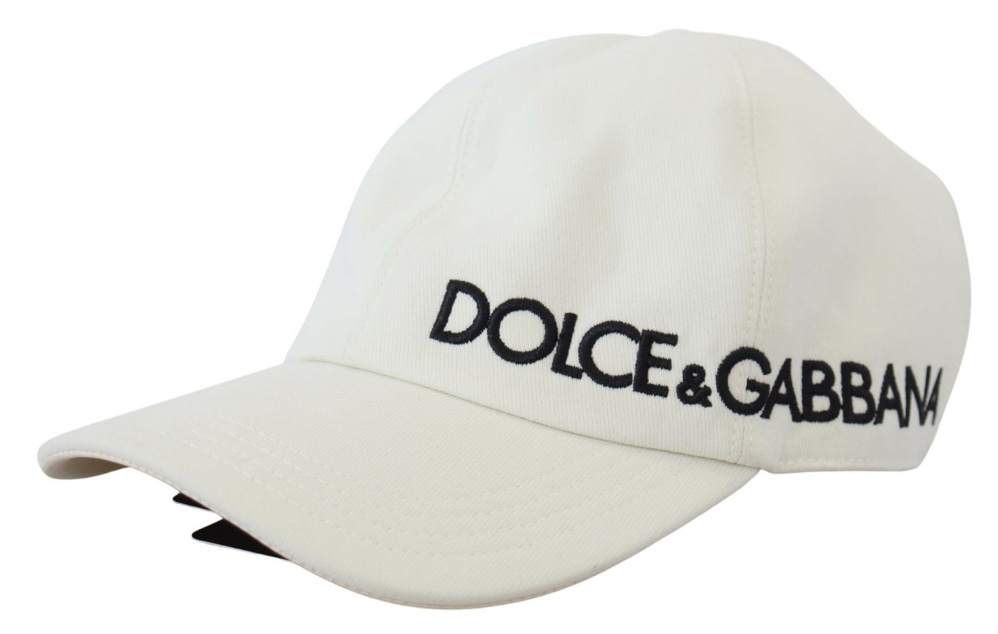 Dolce & Gabbana Elegant White Cotton Blend Baseball Hat