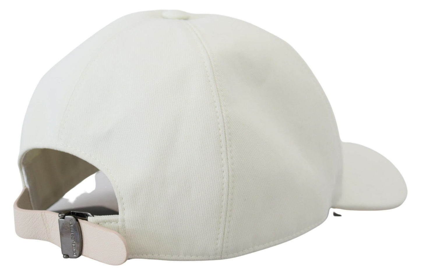 Dolce & Gabbana Elegant White Cotton Blend Baseball Hat