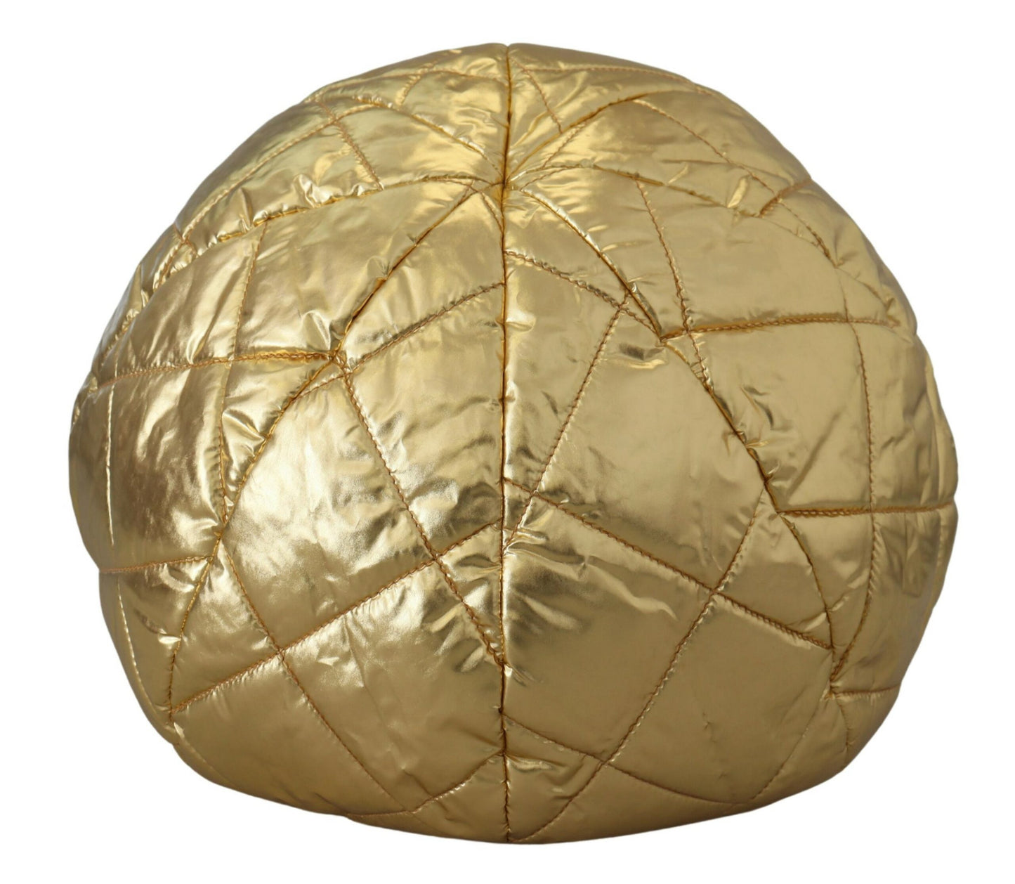 Dolce & Gabbana Opulent Gold Puffer Windproof Hat