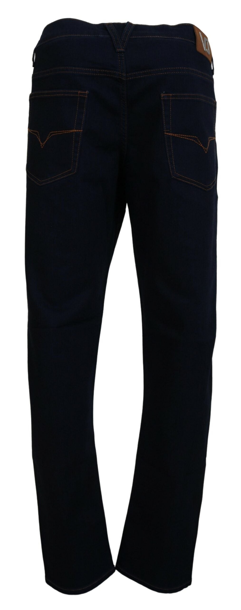 Versace Jeans Elegant Dark Blue Straight Fit Denim