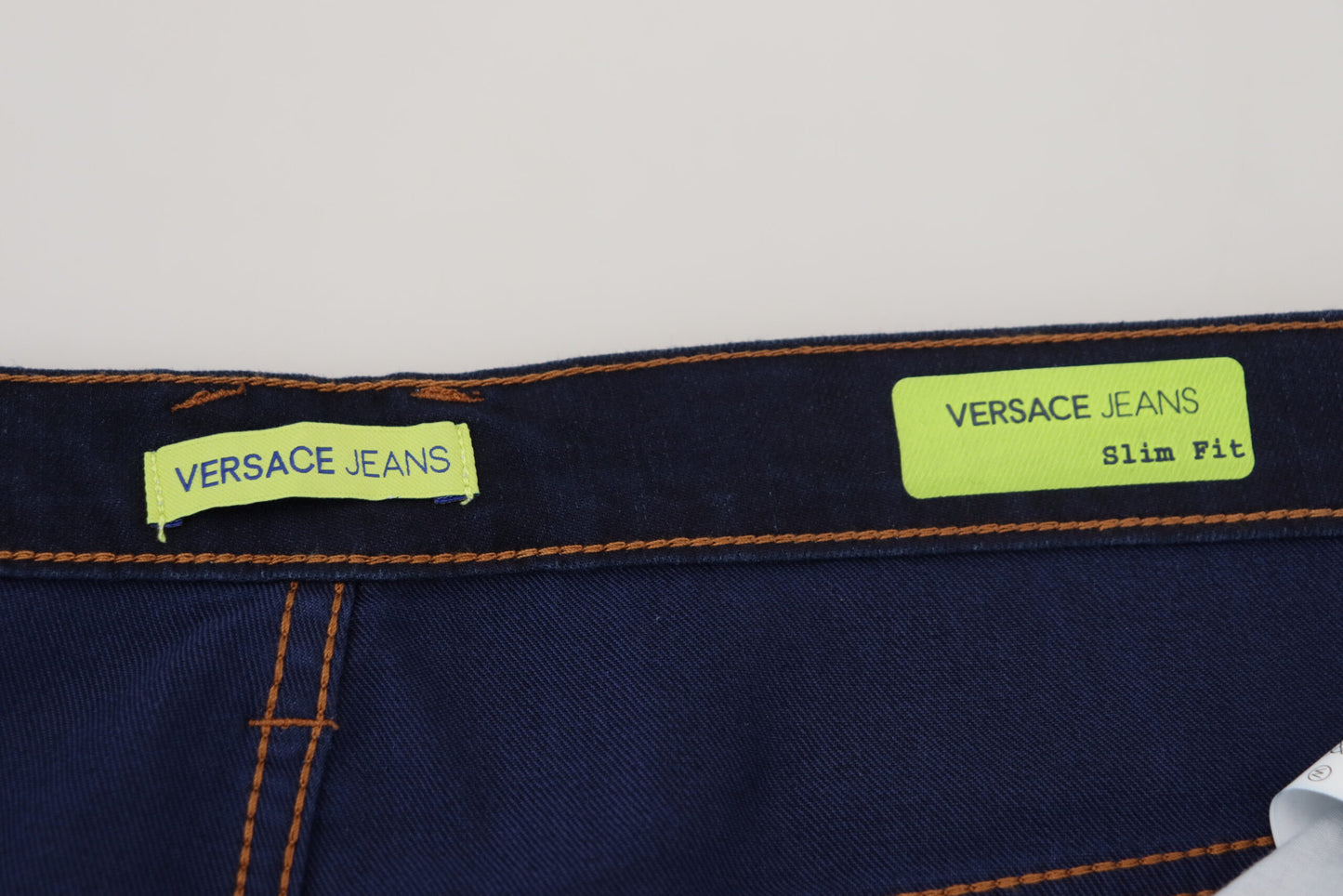 Versace Jeans Elegant Dark Blue Straight Fit Denim