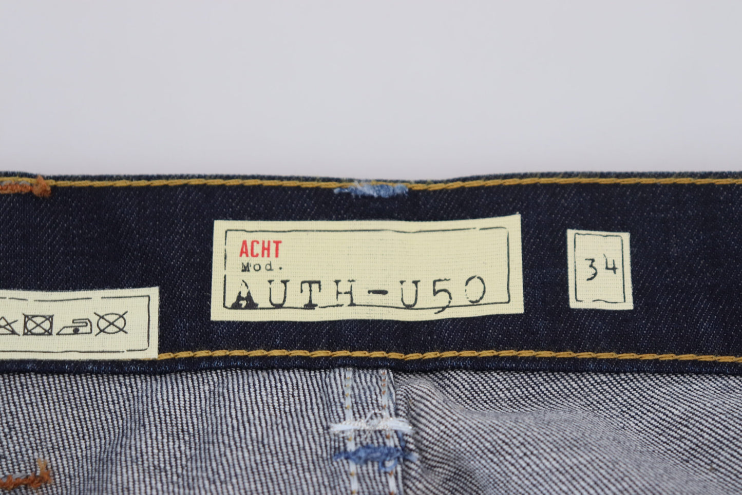 Acht Elegant Regular Denim Blue Washed Jeans