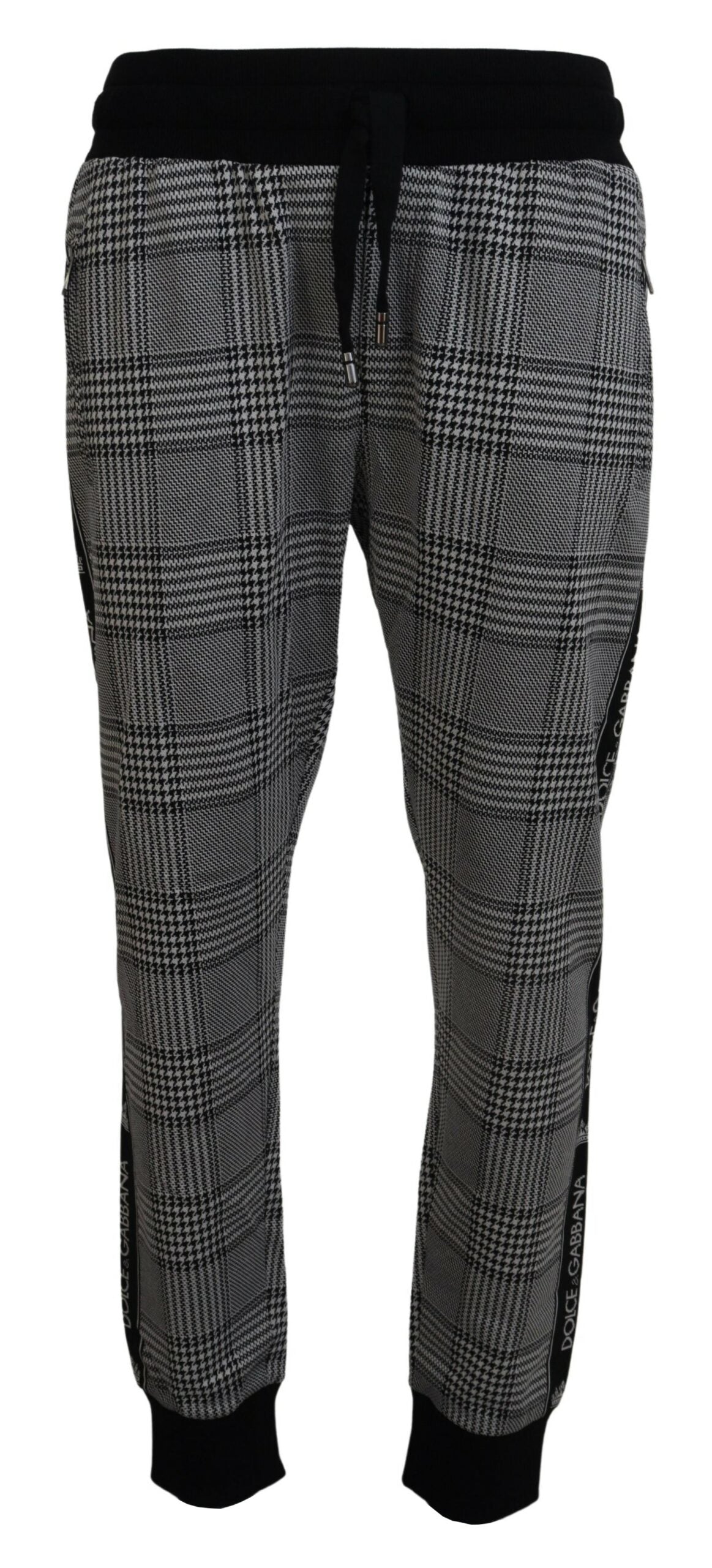 Dolce & Gabbana Elegant Plaid Jogger Pants for Sophisticated Comfort