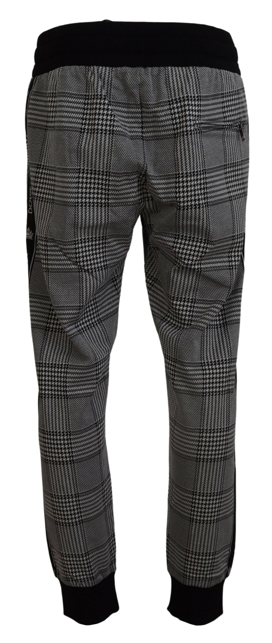 Dolce & Gabbana Elegant Plaid Jogger Pants for Sophisticated Comfort