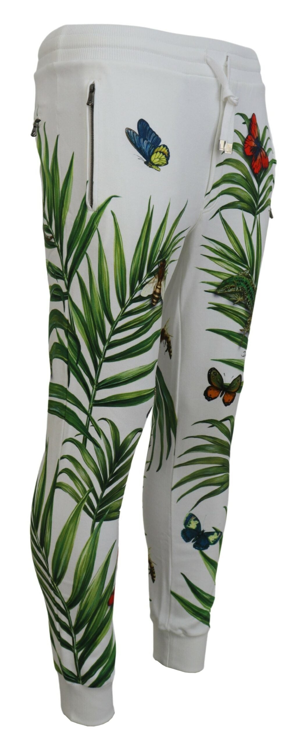 Dolce & Gabbana Botanical Print Cotton Joggers