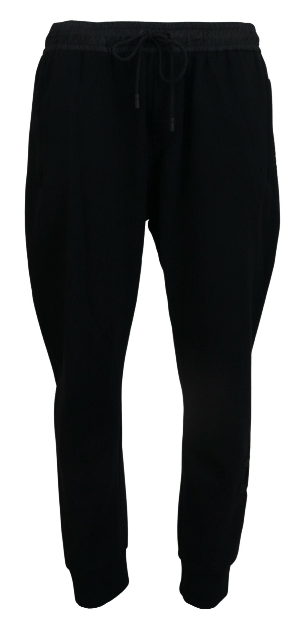 Dolce & Gabbana Sleek Black Cotton Blend Joggers