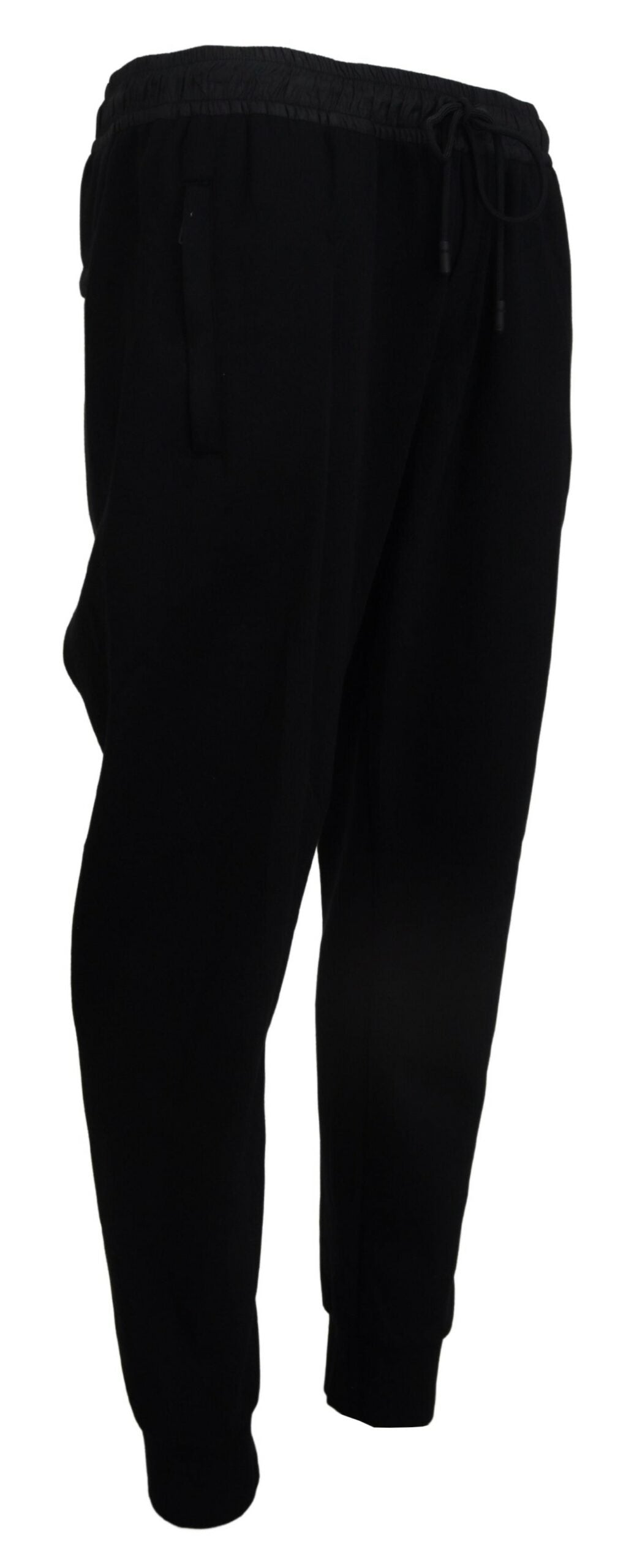 Dolce & Gabbana Sleek Black Cotton Blend Joggers