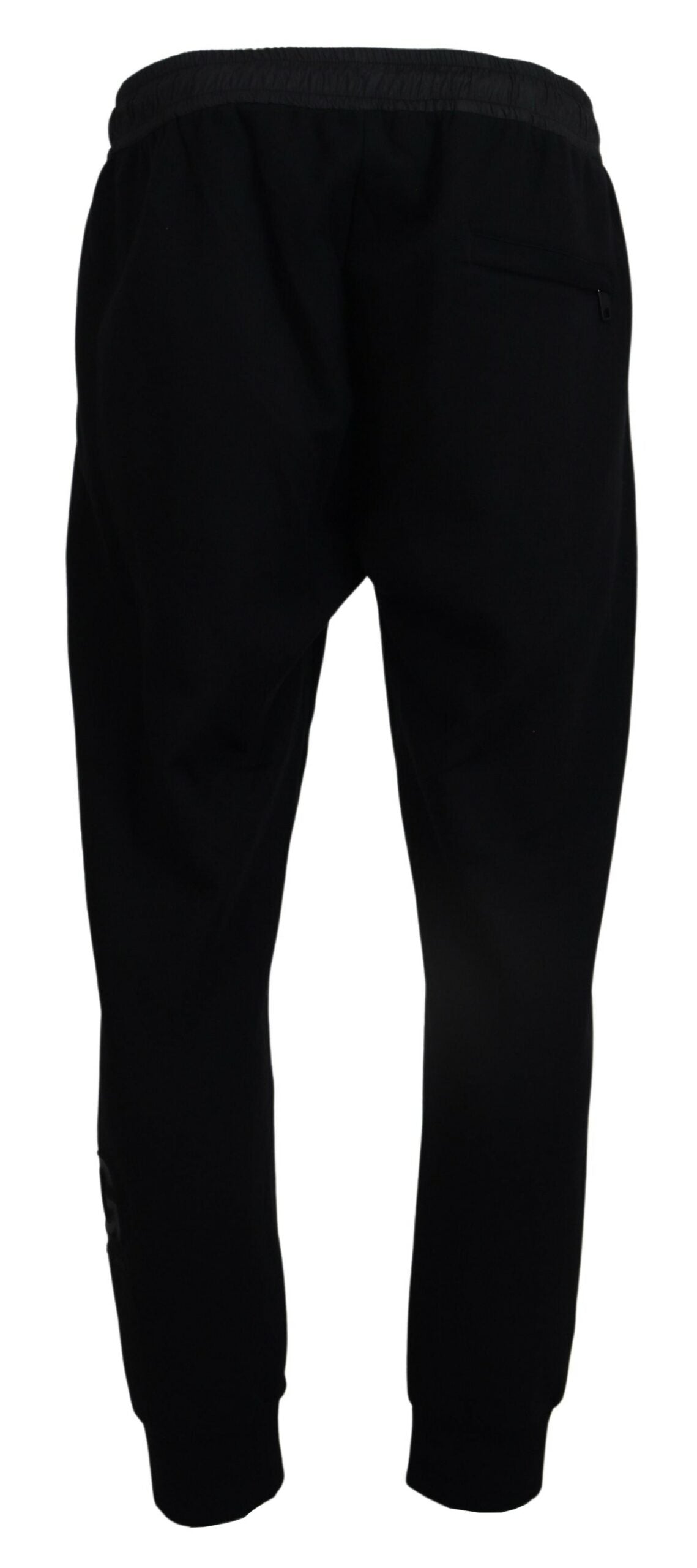 Dolce & Gabbana Sleek Black Cotton Blend Joggers