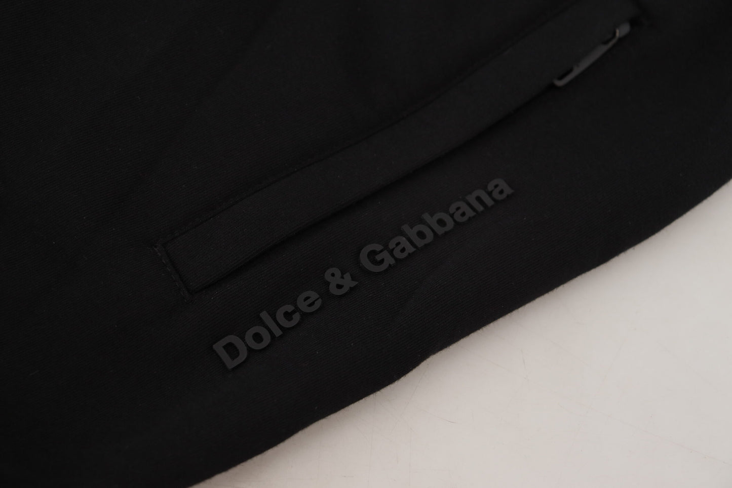 Dolce & Gabbana Sleek Black Cotton Blend Joggers