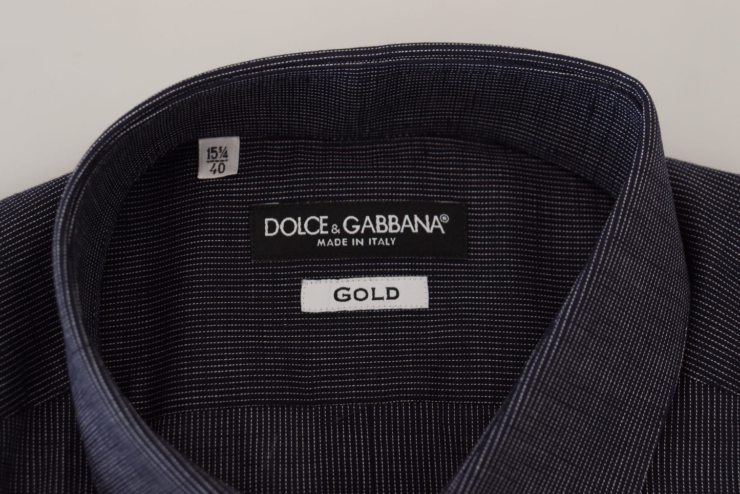 Dolce & Gabbana Elegant Striped Linen-Cotton Shirt