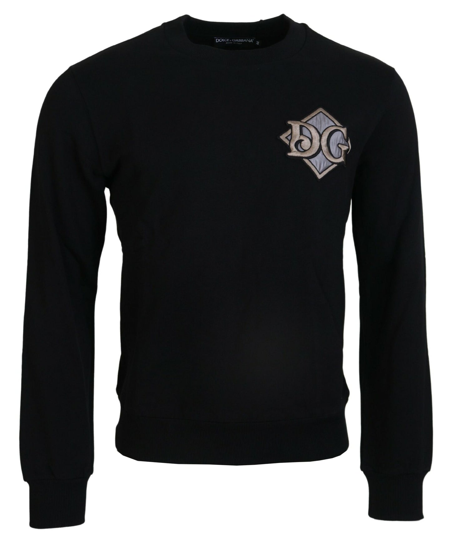 Dolce & Gabbana Elegant Embroidered Logo Cotton Sweatshirt