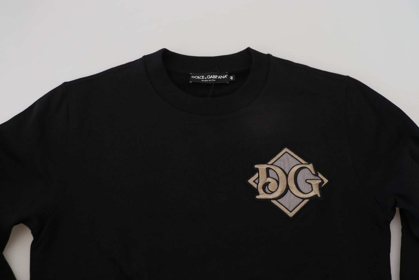 Dolce & Gabbana Elegant Embroidered Logo Cotton Sweatshirt