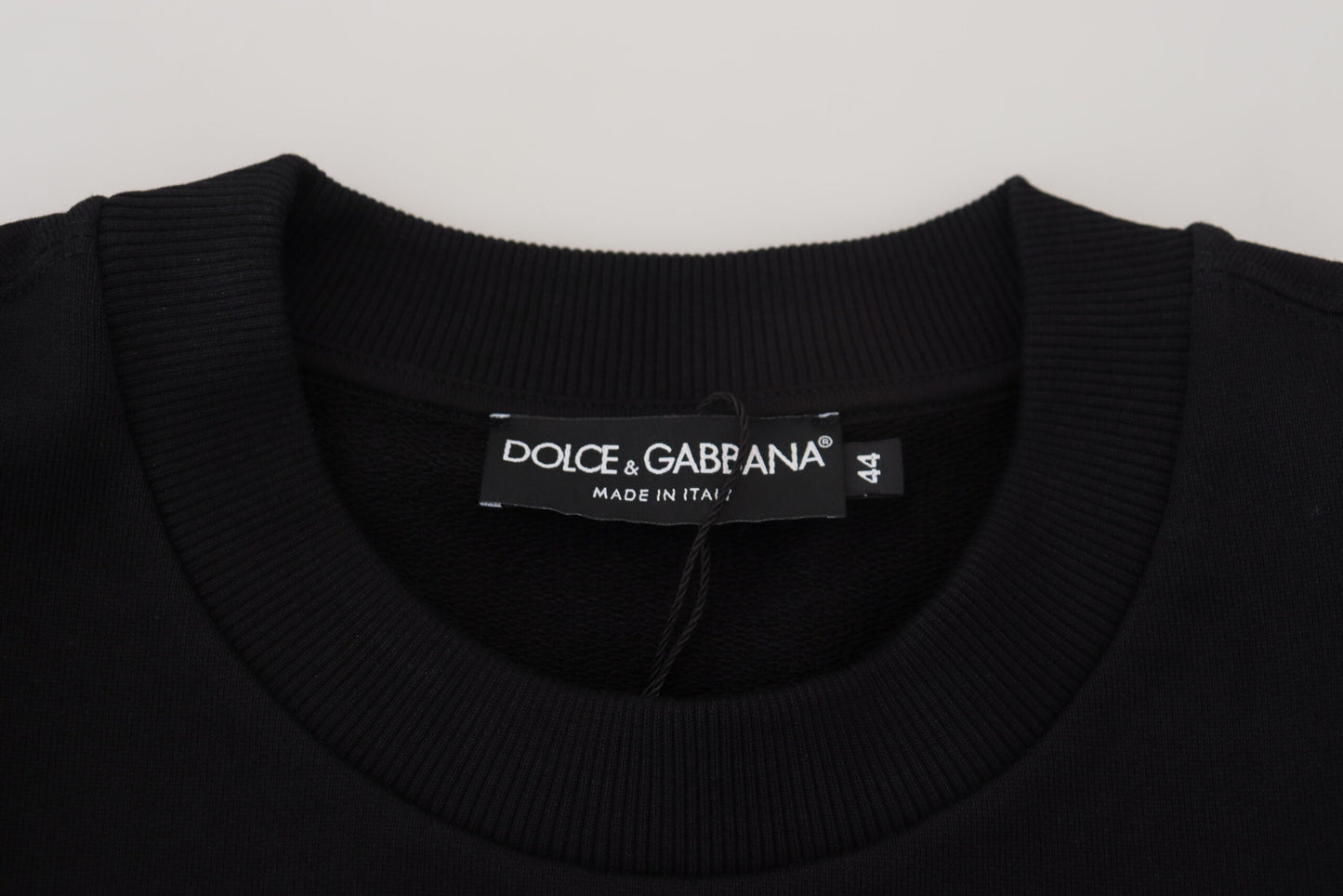 Dolce & Gabbana Elegant Embroidered Logo Cotton Sweatshirt