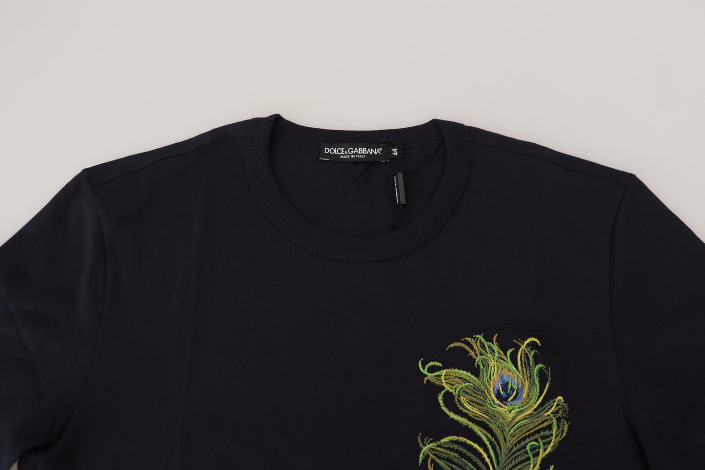 Dolce & Gabbana Elegant Dark Blue Cotton Tee