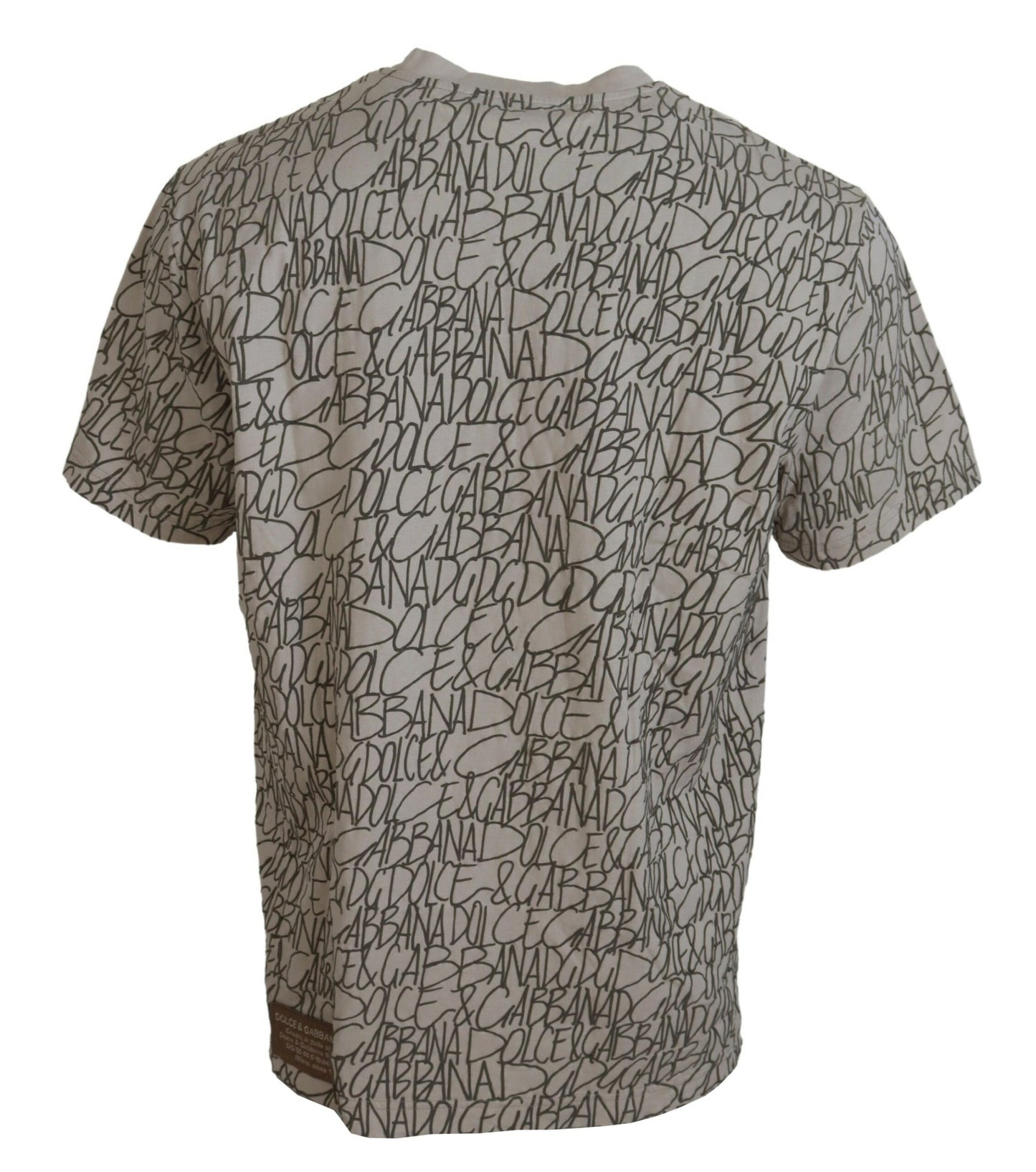 Dolce & Gabbana Elegant Beige Cotton T-Shirt