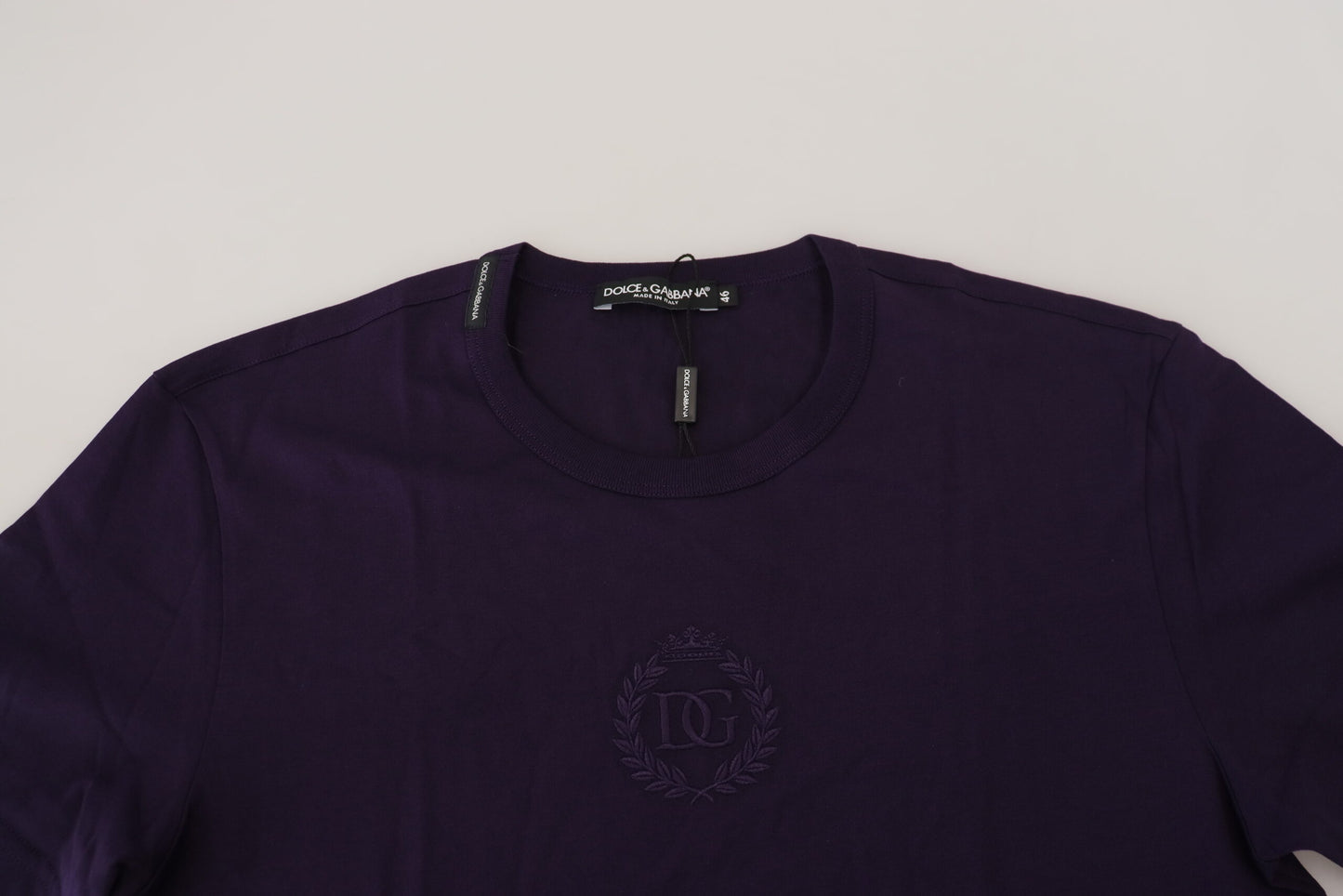 Dolce & Gabbana Elegant Purple Cotton T-Shirt