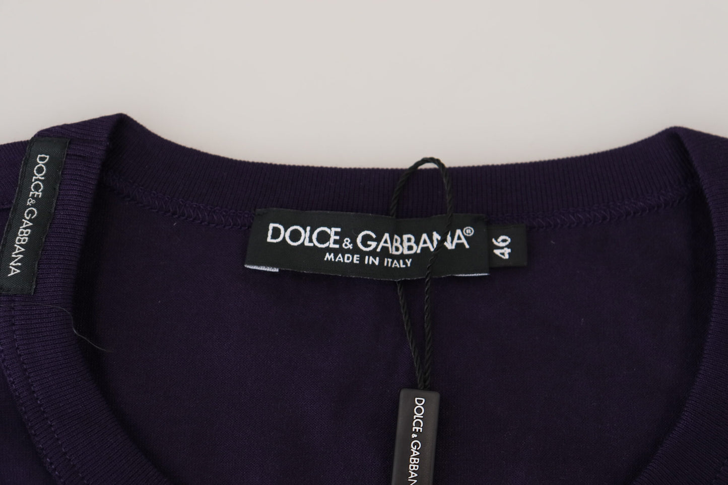 Dolce & Gabbana Elegant Purple Cotton T-Shirt