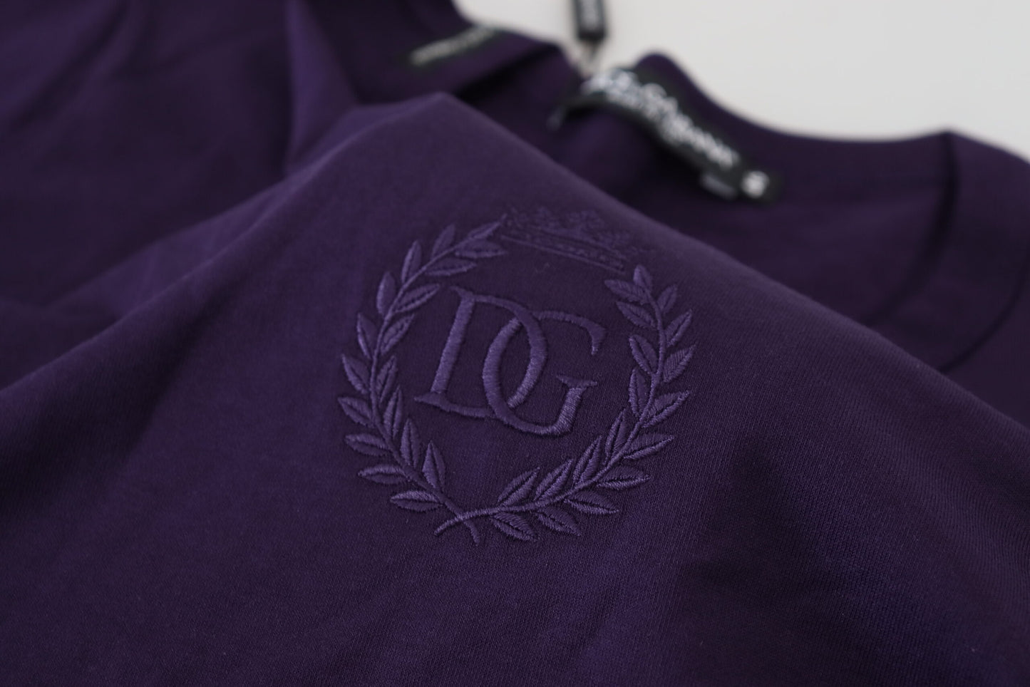 Dolce & Gabbana Elegant Purple Cotton T-Shirt