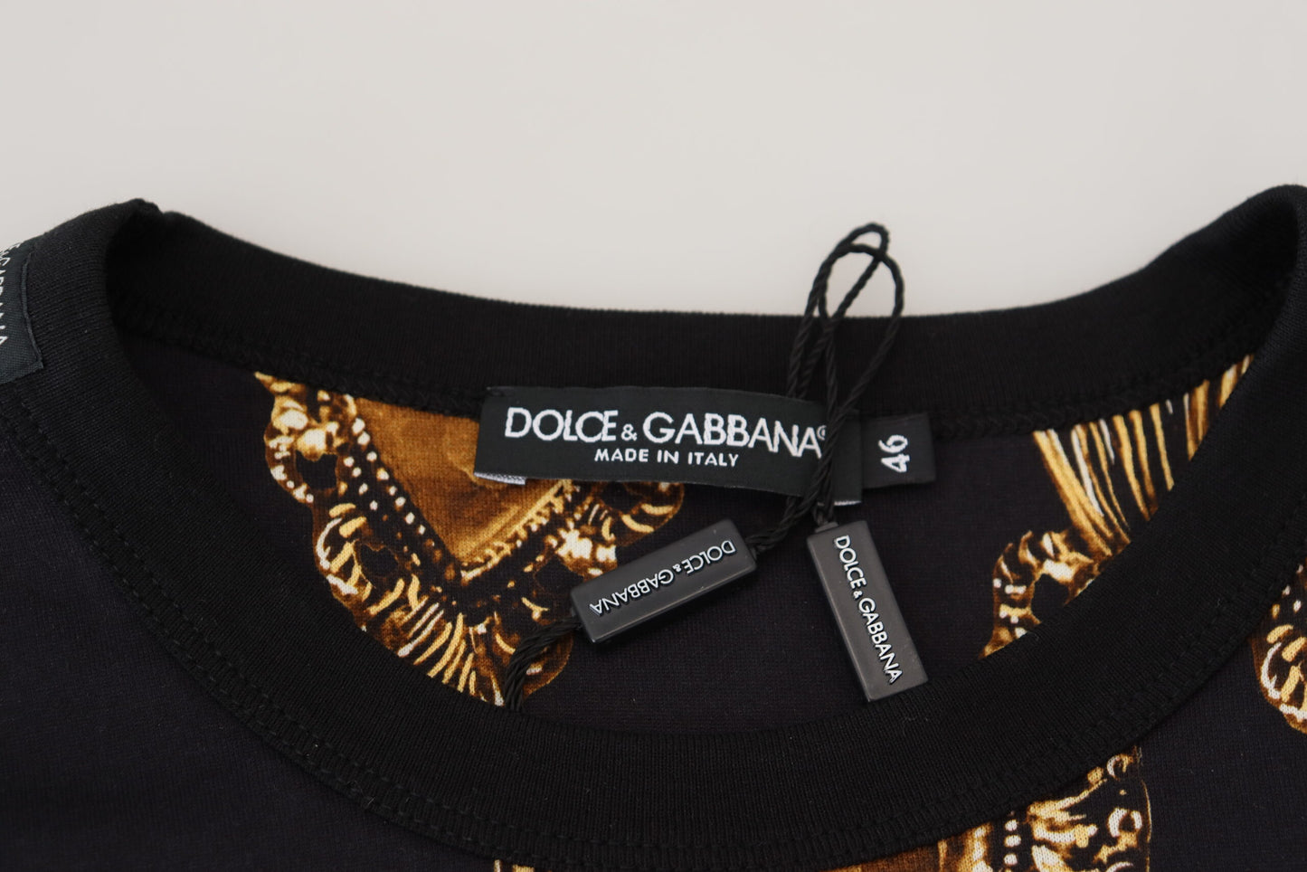 Dolce & Gabbana Elegant Black Cotton T-Shirt for Men