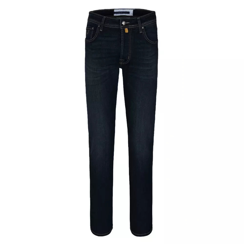 Jacob Cohen Elegant Dark Blue Slim Jeans