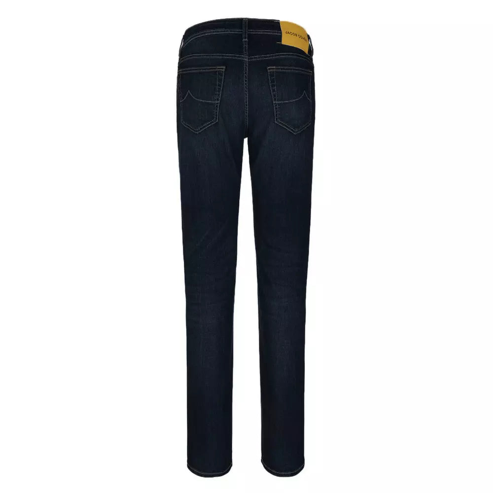 Jacob Cohen Elegant Dark Blue Slim Jeans