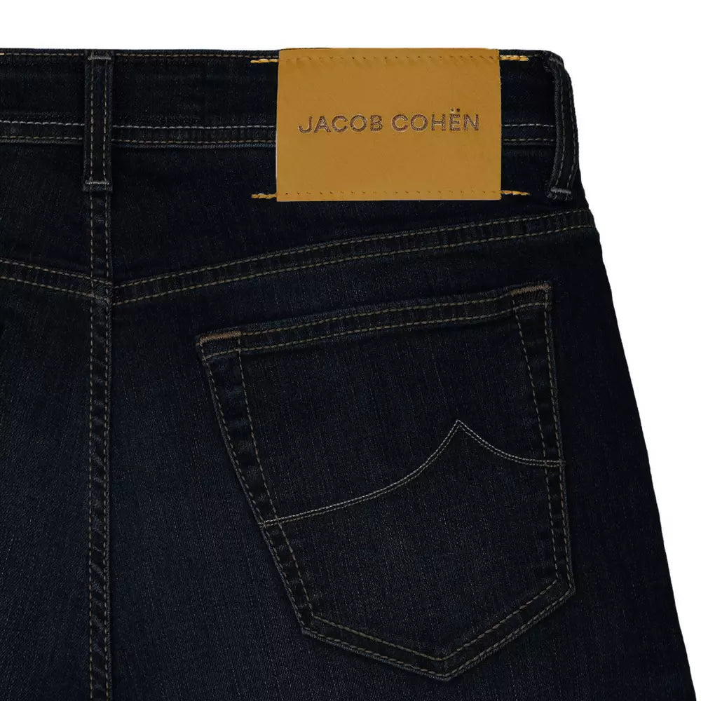 Jacob Cohen Elegant Dark Blue Slim Jeans