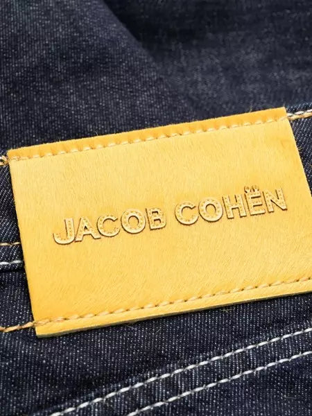 Jacob Cohen Elegant Dark Blue Slim Fit Jeans