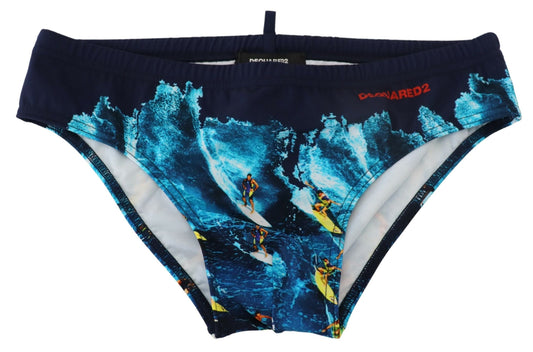 Dsquared² Exclusive Multicolor Graphic Swim Briefs